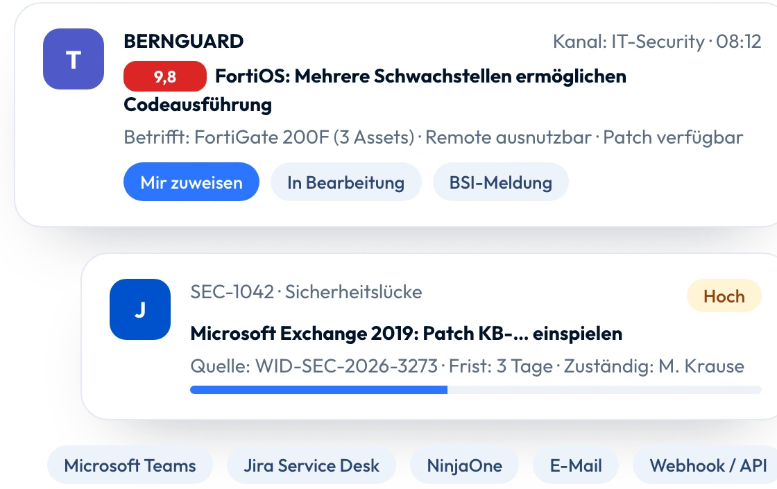 BERNGUARD teams jira